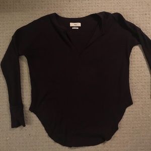 Waffled long sleeve